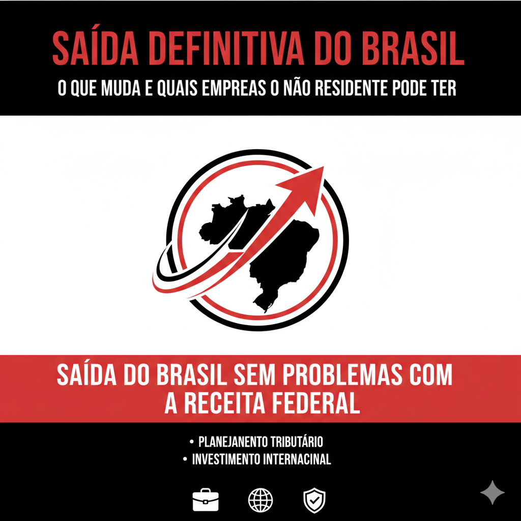 Saída Definitiva do Brasil: o que muda e quais empresas o não residente pode ter