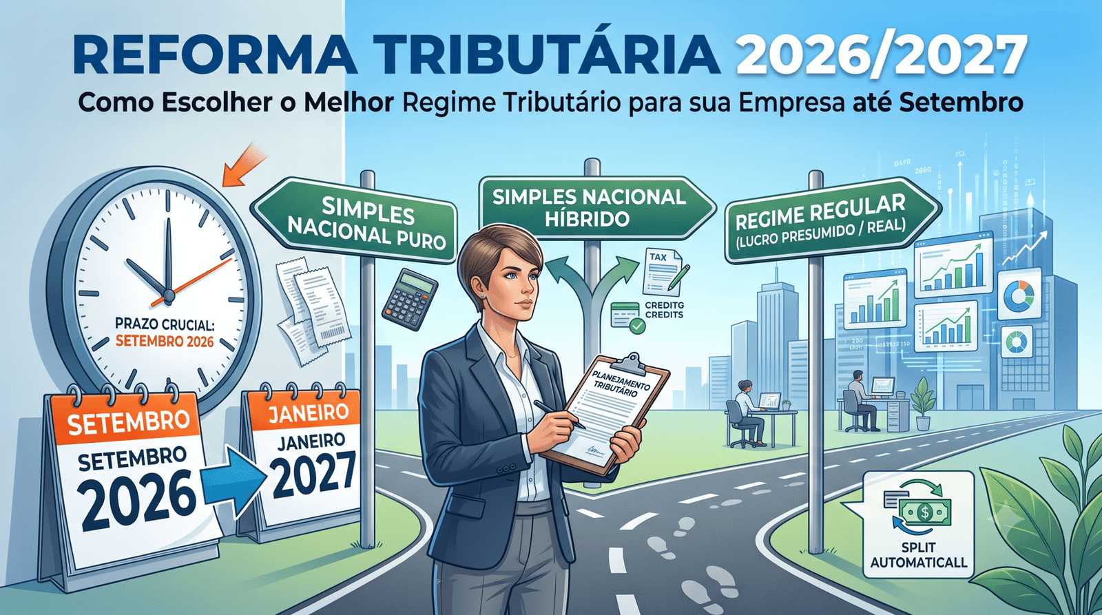 Reforma Tributária 2026/2027: Como Escolher o Melhor Regime Tributário para sua Empresa até Setembro