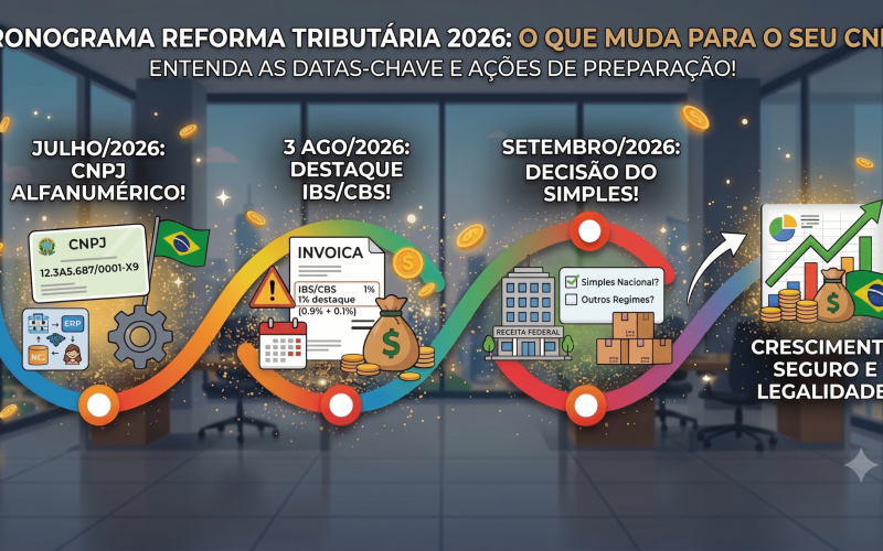Cronograma da Reforma Tributária 2026: O Que Muda para o Seu CNPJ e Como se Preparar