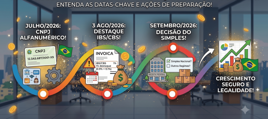 Cronograma da Reforma Tributária 2026: O Que Muda para o Seu CNPJ e Como se Preparar