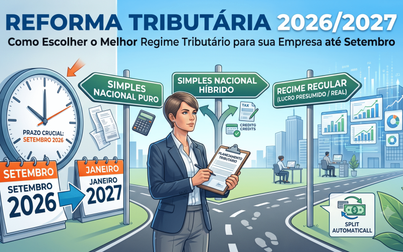 Reforma Tributária 2026/2027: Como Escolher o Melhor Regime Tributário para sua Empresa até Setembro